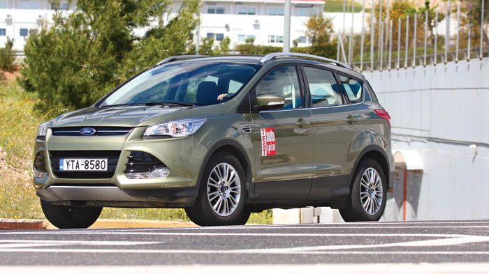 Το Kuga έχει καλό τιμόνι και είναι αρκετά ακριβές στις στροφές, αλλά οι ρυθμίσεις του θυμίζουν ότι αρέσκεται περισσότερο στις βόλτες εκτός δρόμου. 